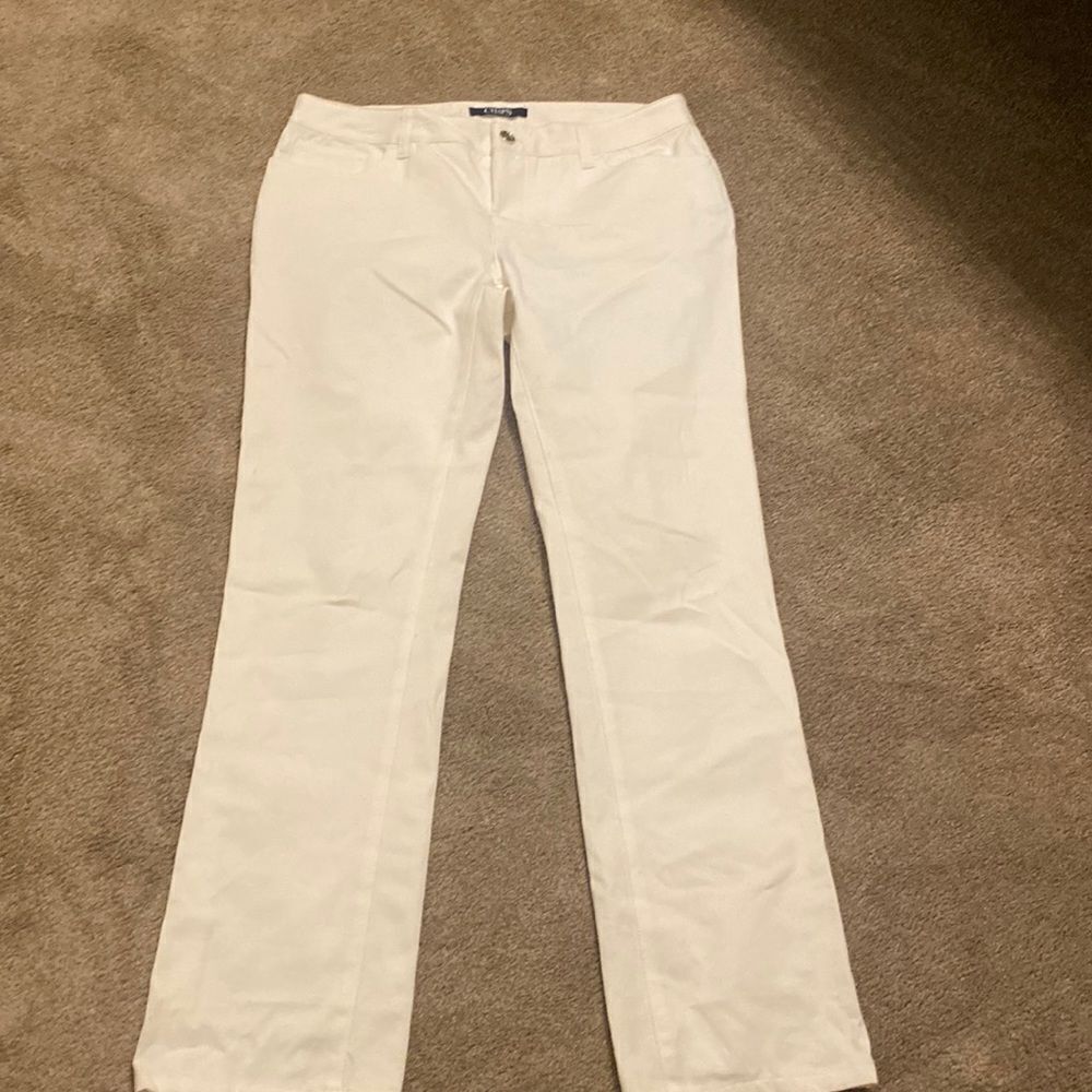 ❤️Chaps Cotton/spandex white trousers ❤️